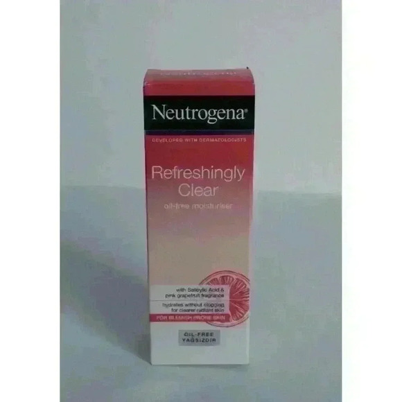 Neutrogena Refreshingly Clear Oil-Free Moisturizer 50Ml Pink Grapefruit NIB - Picture 1 of 11